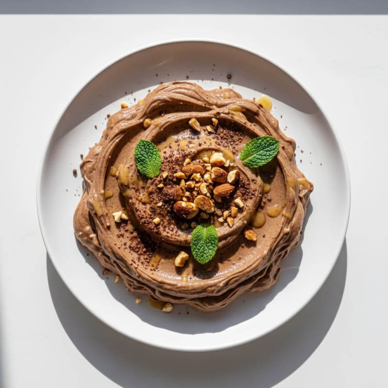 Silky Chocolate Protein Pudding with Greek Yogurt