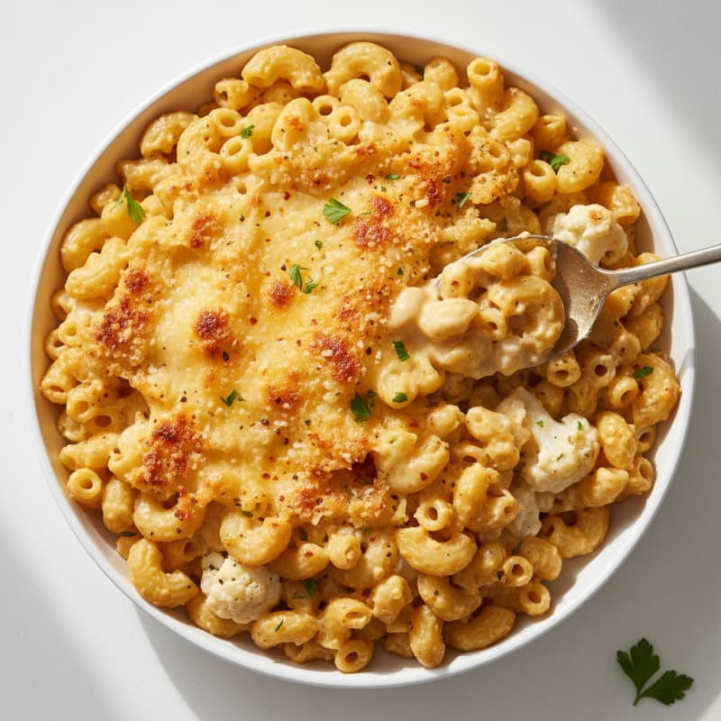 Creamy Golden Baked Macaroni and Cheese