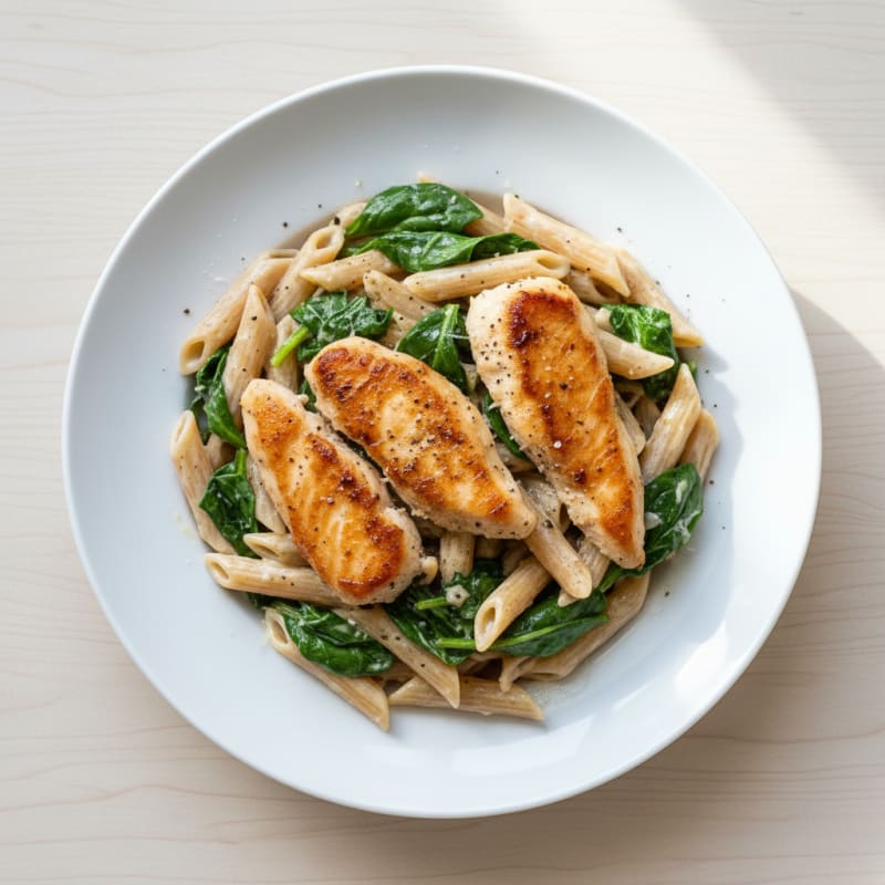 Garlic Parmesan Chicken Alfredo Pasta