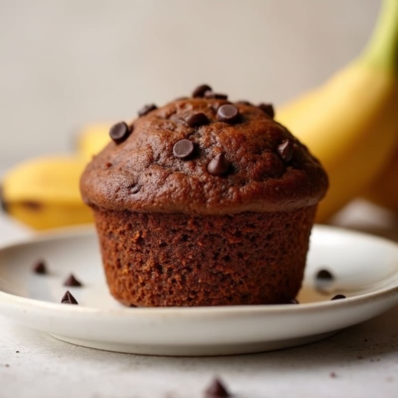 Wholesome Banana Chocolate Protein Muffins