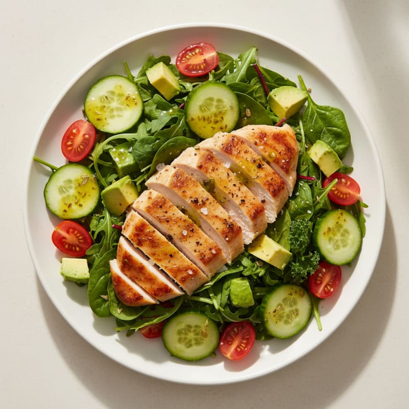 Garden Greens with Lemon-Herb Vinaigrette