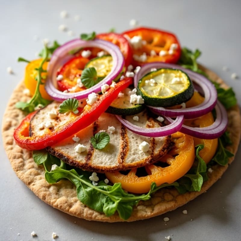 Crispy Roasted Vegetable Flatbread