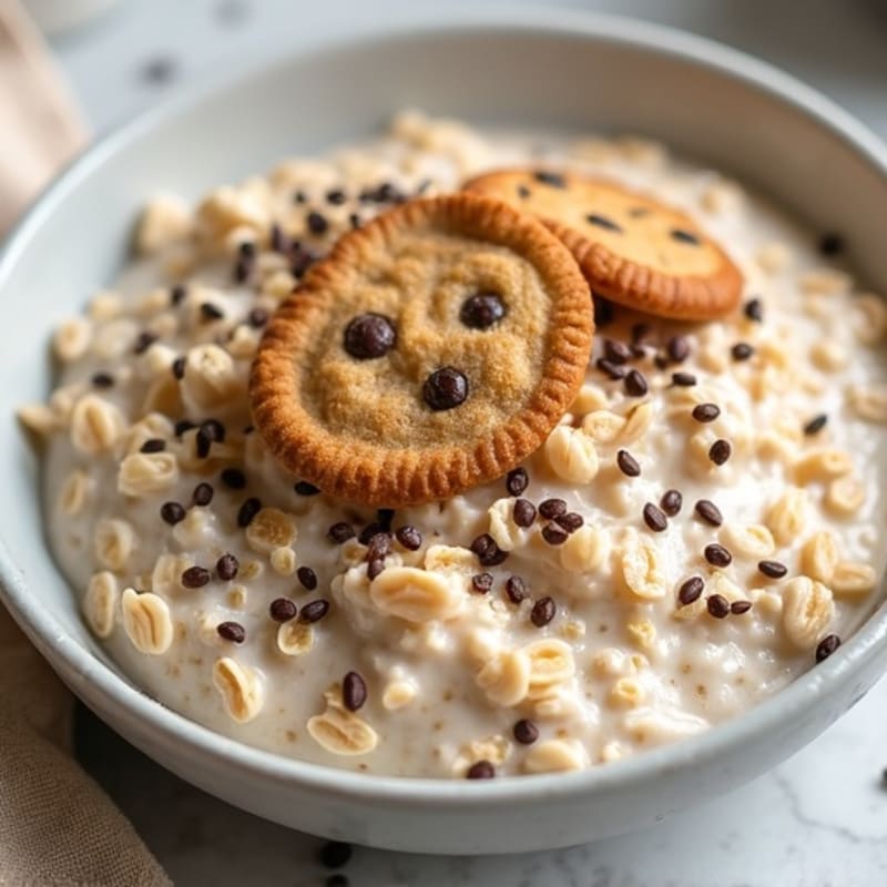Healthy Creamy Protein Cookie Dough Oats