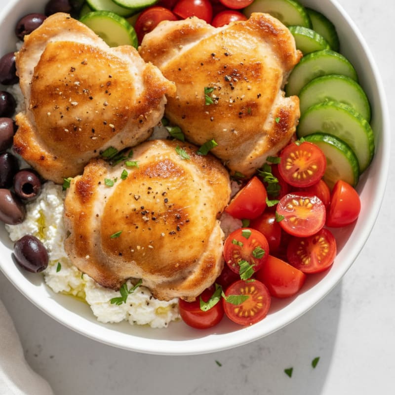 Greek Cottage Cheese Protein Bowl