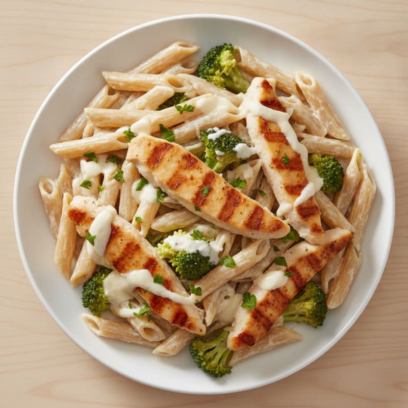 Garlic Parmesan Chicken Alfredo Pasta