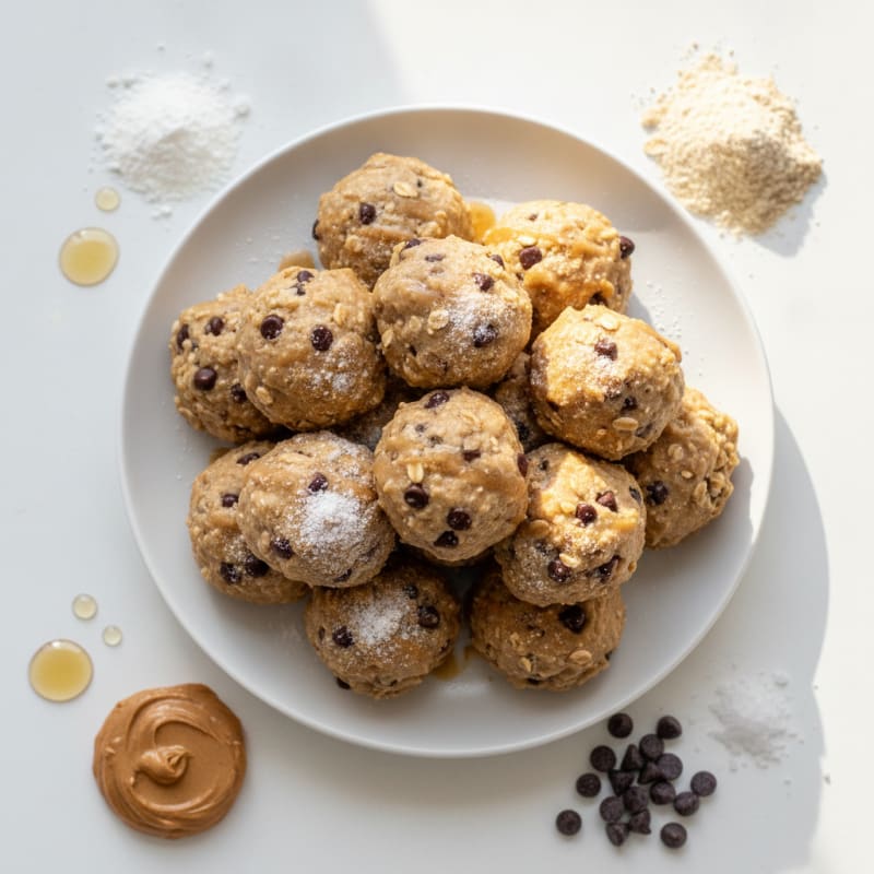 No-Bake Chocolate Chip Protein Bites