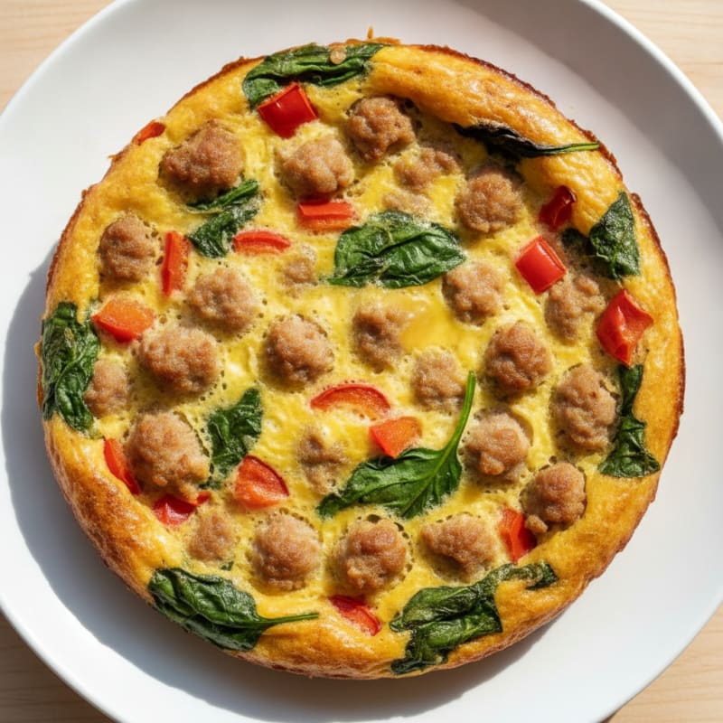 Savory Breakfast Egg and Sausage Bake