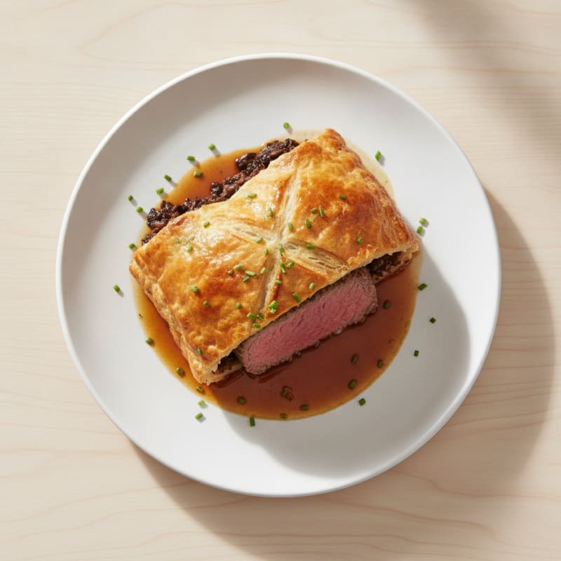 Classic Beef Wellington with Mushroom Duxelles