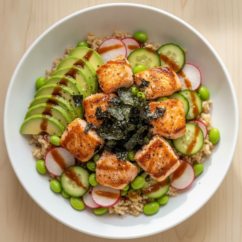Salmon Sushi Rice Bowl