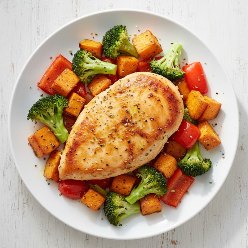 Lemon Herb Baked Chicken and Veggies