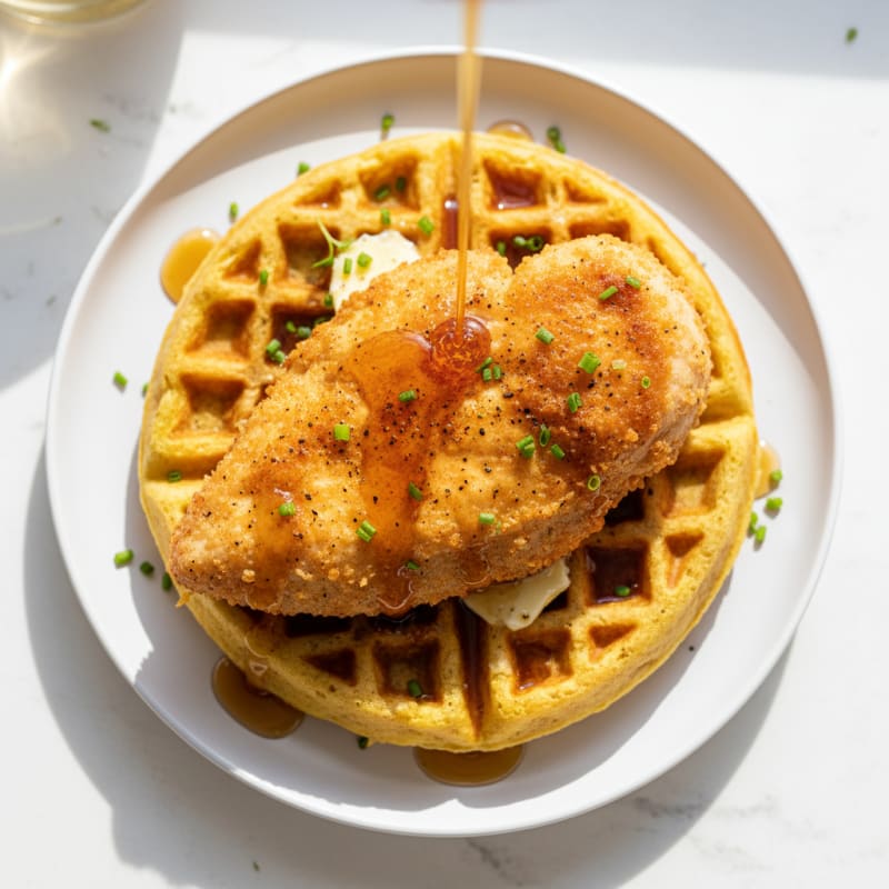 Golden Chicken & Waffles