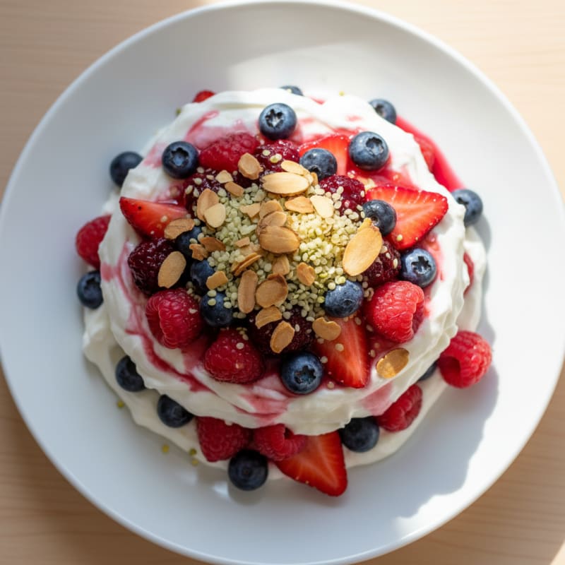 Creamy Greek Yogurt Protein Parfait with Berries