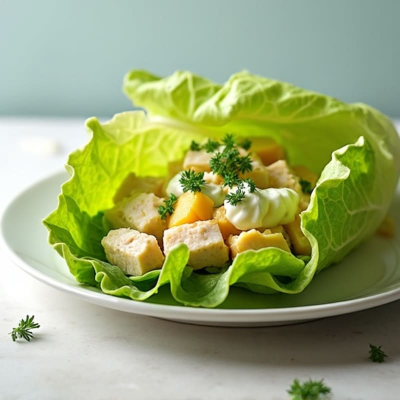 Fresh Herb-Loaded Egg Salad Lettuce Wrap