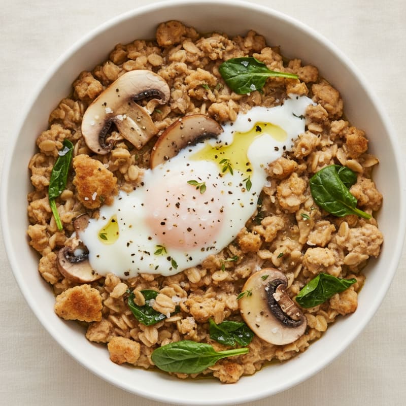 Savory Mushroom and Herb Porridge