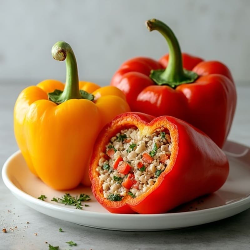 Protein-Packed Turkey Stuffed Bell Peppers