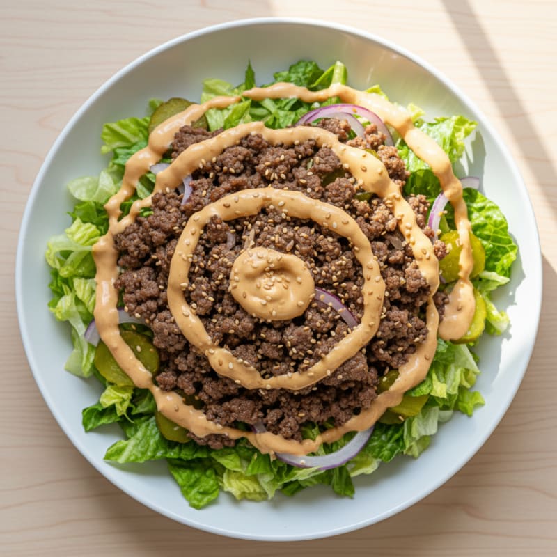 Big Mac Inspired Protein Bowl