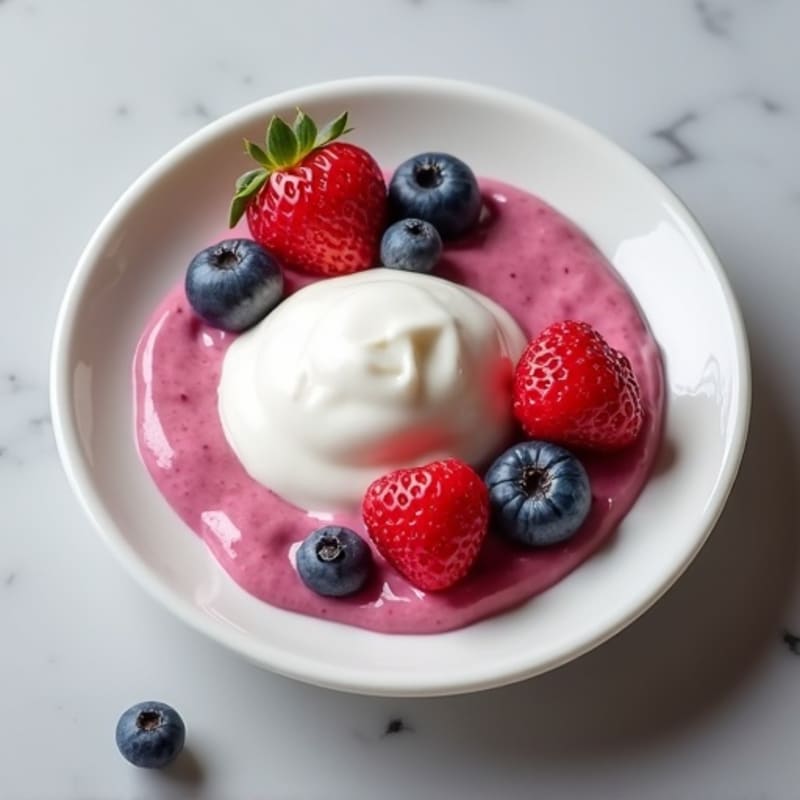 Silky Protein Yogurt with Mixed Berries
