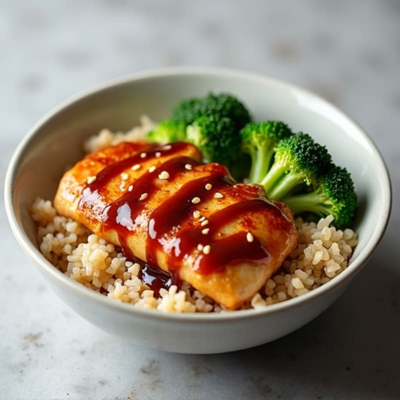 Sticky Ginger-Garlic Teriyaki Chicken Bowl