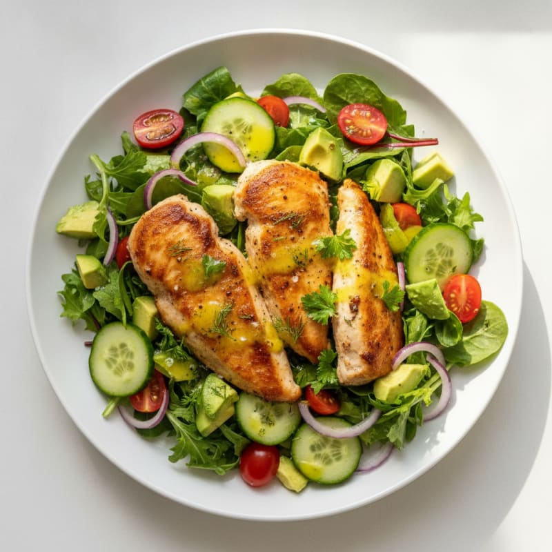 Quick Lemon Herb Chicken Salad