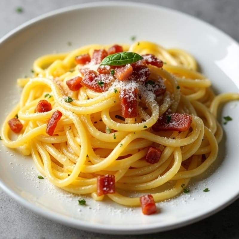 Creamy Turkey Bacon Spaghetti Squash Carbonara