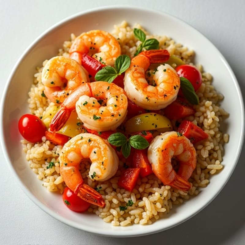 Saffron-Spiced Shrimp and Seafood Rice Skillet