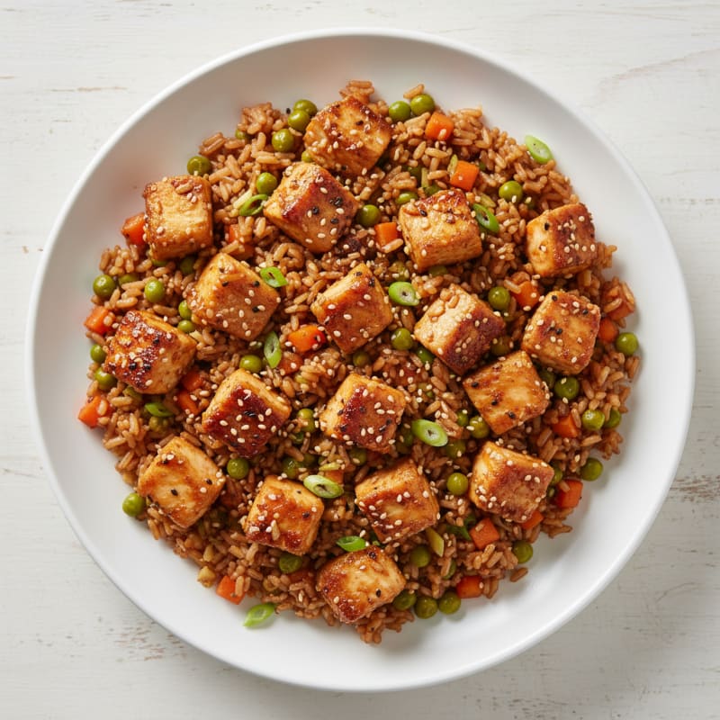 Crispy Sesame Chicken Fried Rice