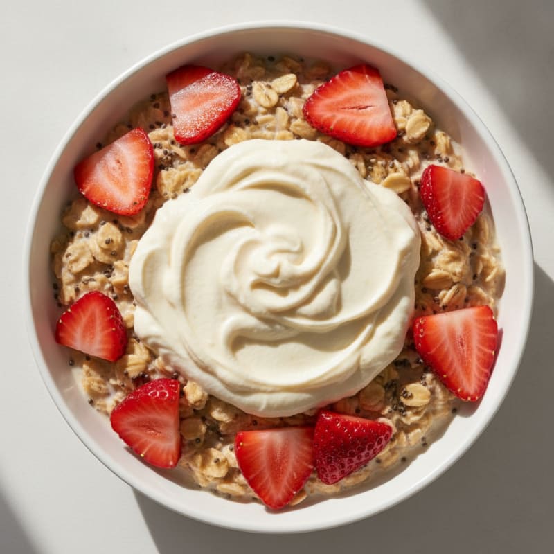 Strawberry Shortcake Overnight Oats