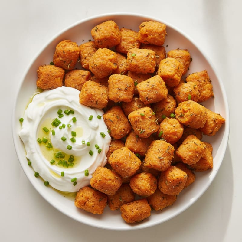 Herby Baked Sweet Potato Tots