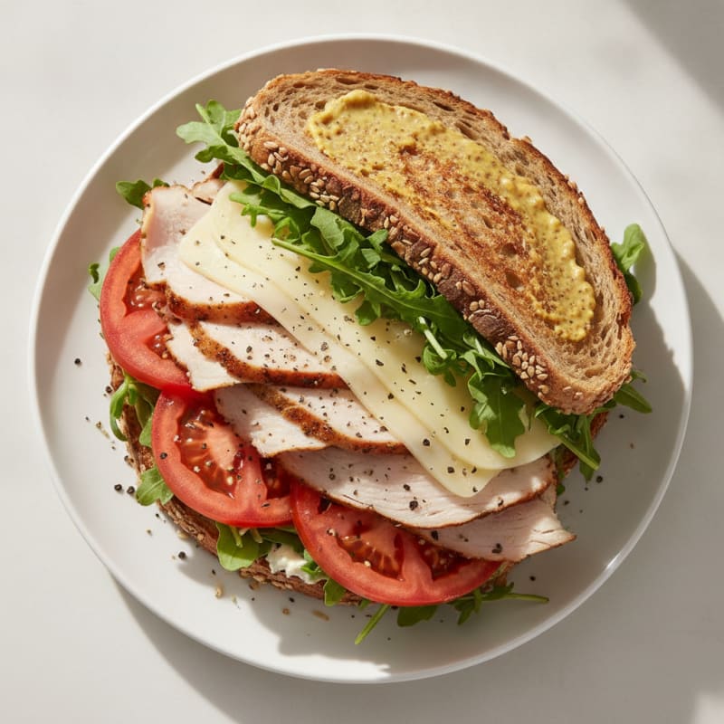 Turkey and Provolone Sandwich