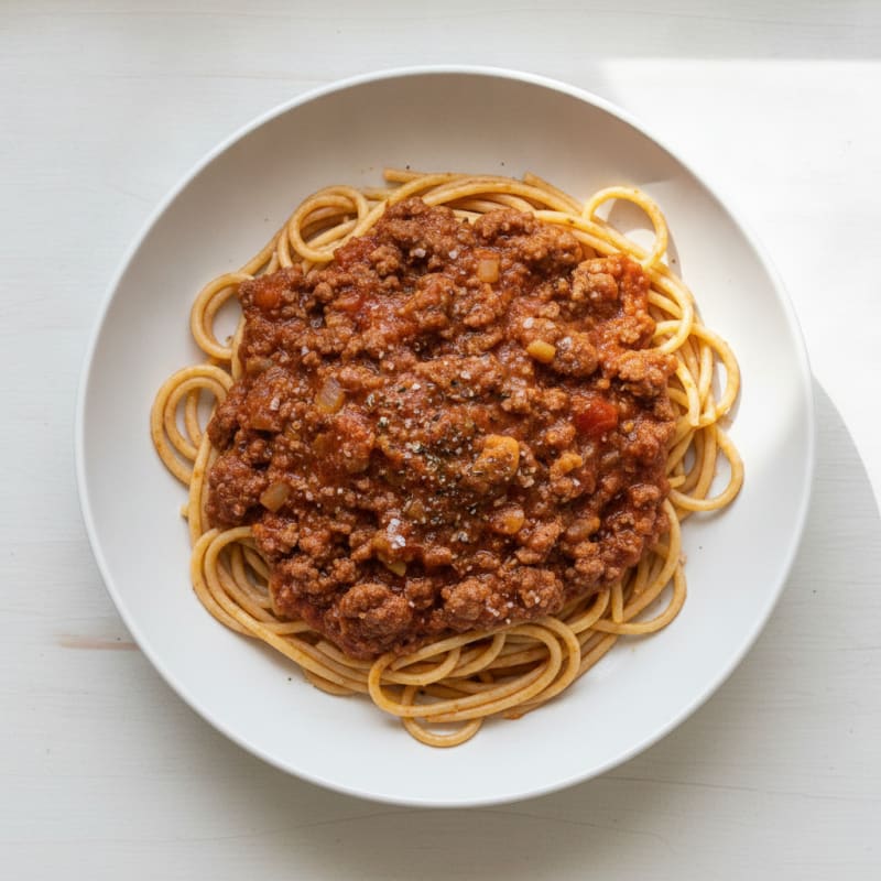 Classic Spaghetti with Rich Meat Sauce