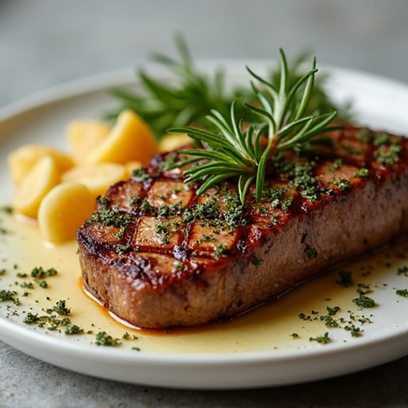 Garlic-Herb Crusted Sirloin Steak