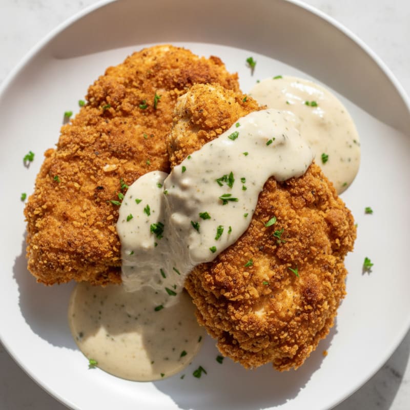 Buttermilk Fried Chicken with Creamy Gravy