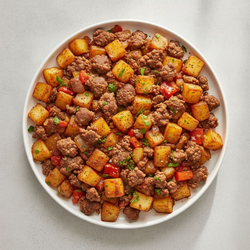 Ground Beef and Potato Hash