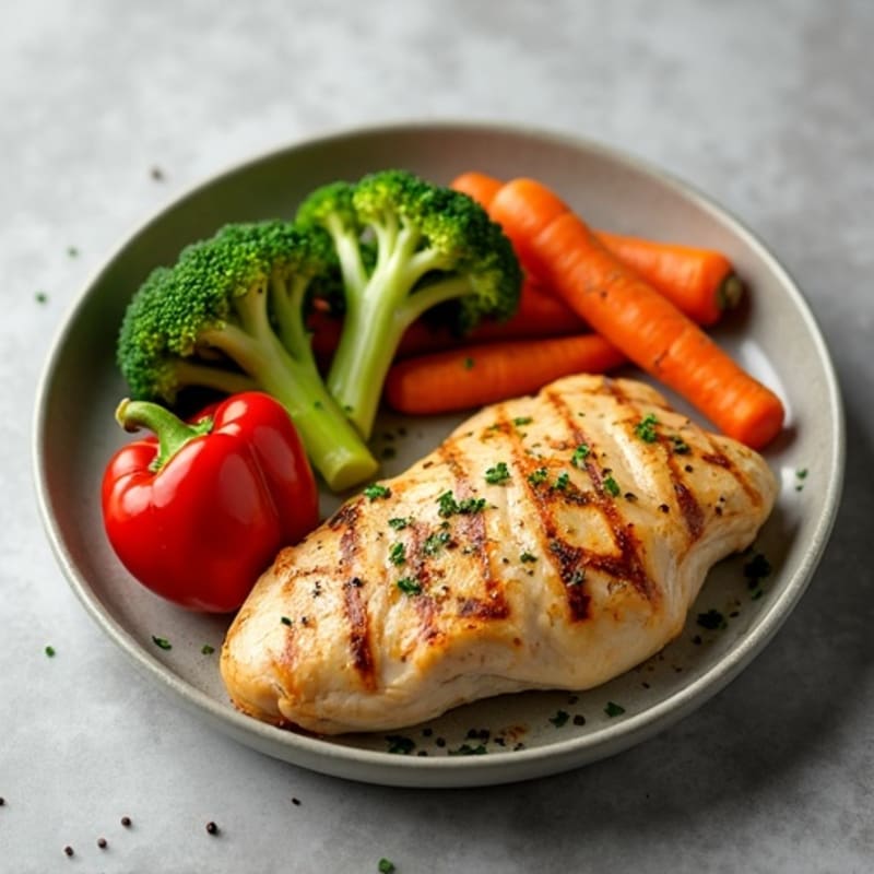 Lemon-Garlic Spiced Chicken with Roasted Vegetables