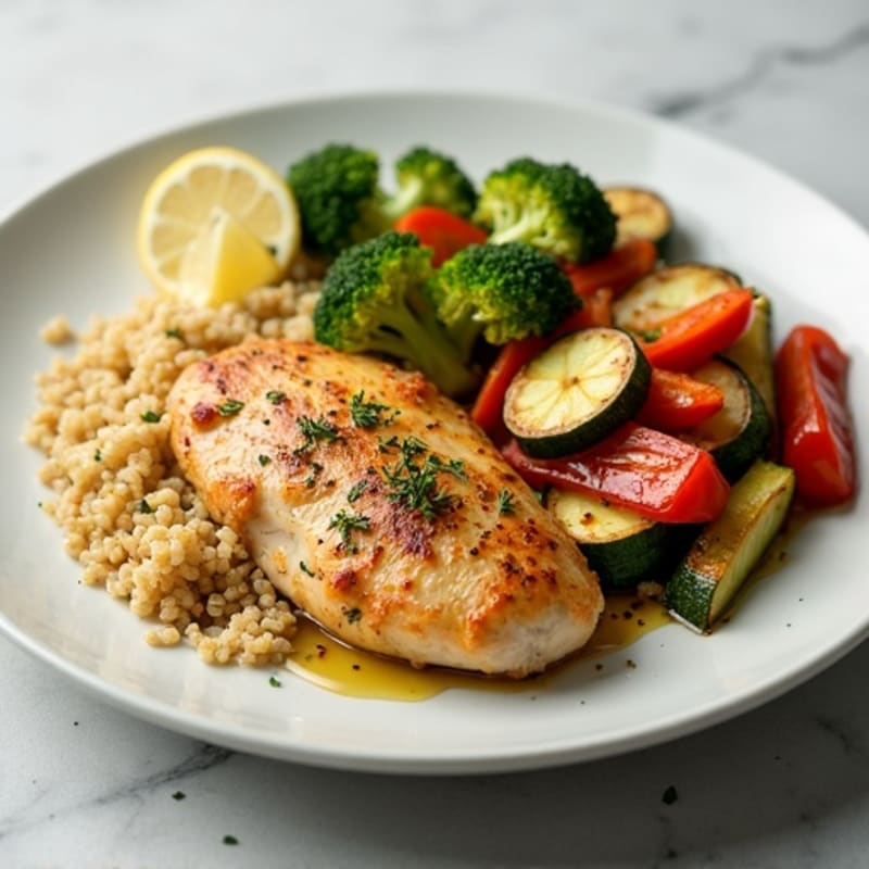 Sheet Pan Lemon Herb Chicken and Crispy Roasted Vegetables