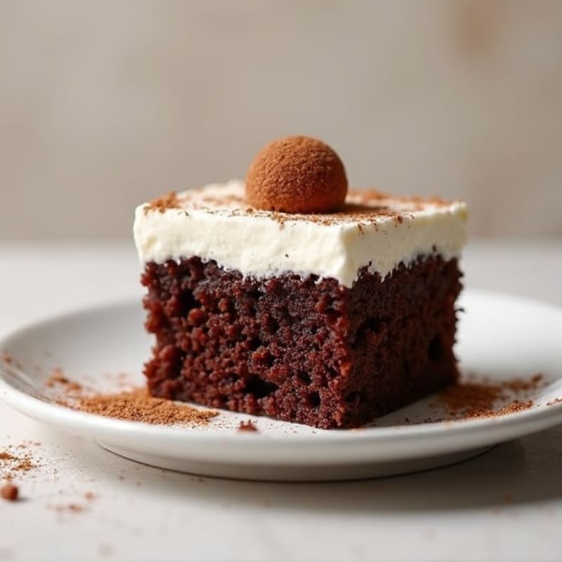 High-Protein Chocolate Cake with Cottage Cheese Frosting