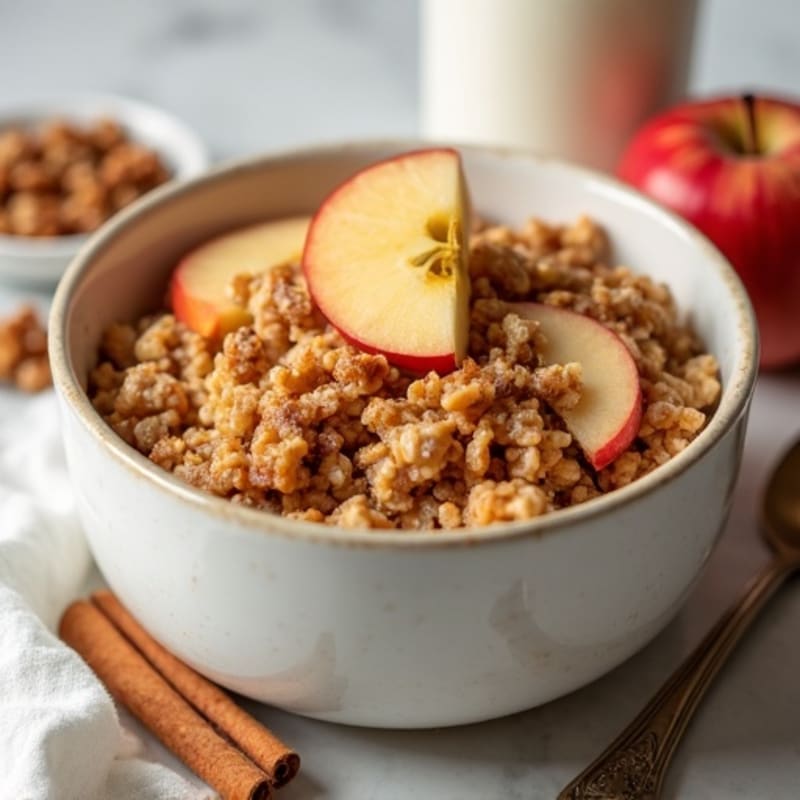 Warm Cinnamon Apple Baked Oatmeal