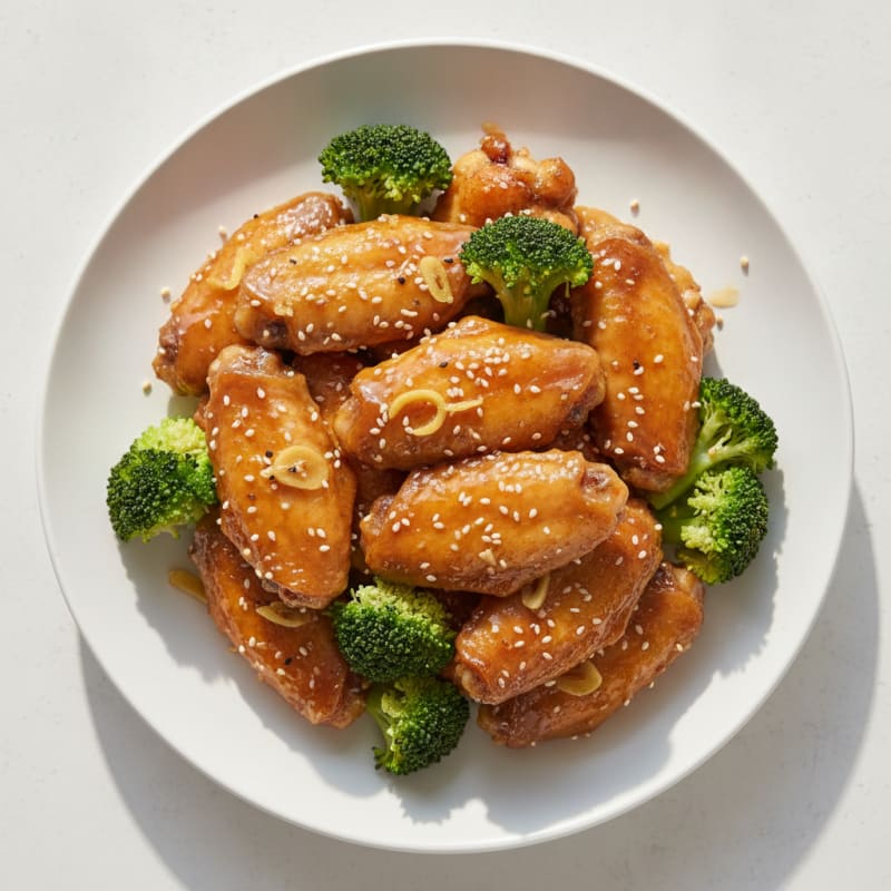 Honey-Garlic Glazed Chicken Wings