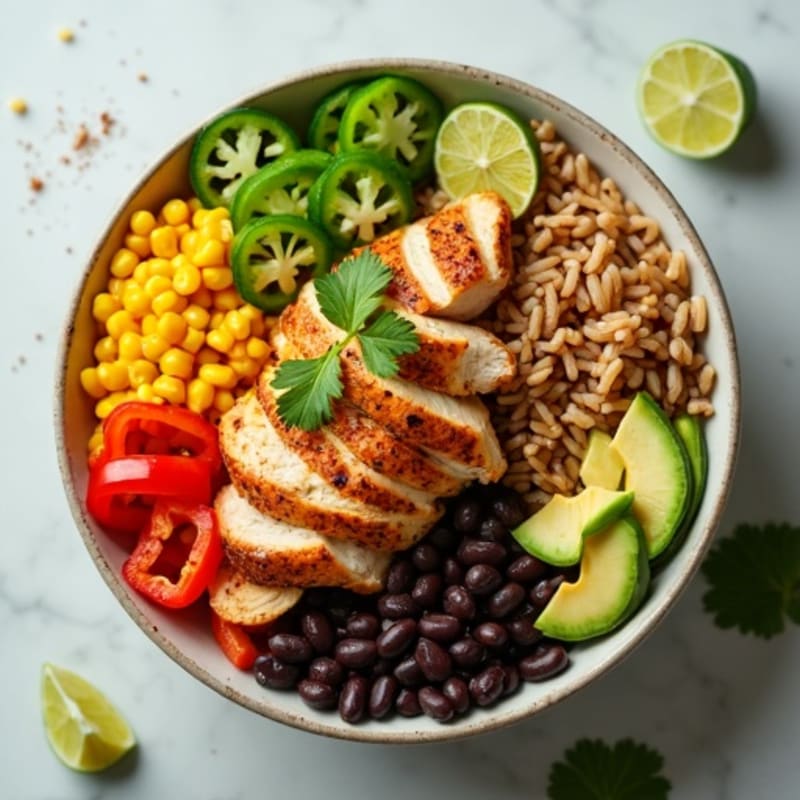 Spicy Lime Chicken Burrito Bowl