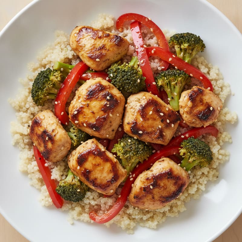Quick Chicken and Veggie Power Bowl