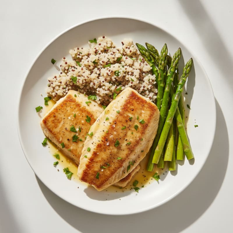 Pan-Seared Tilapia with Lemon-Herb Sauce