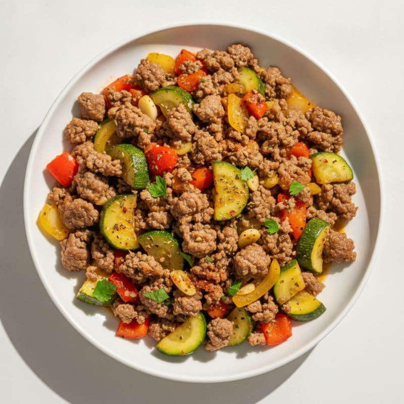 Ground Beef and Vegetable Skillet