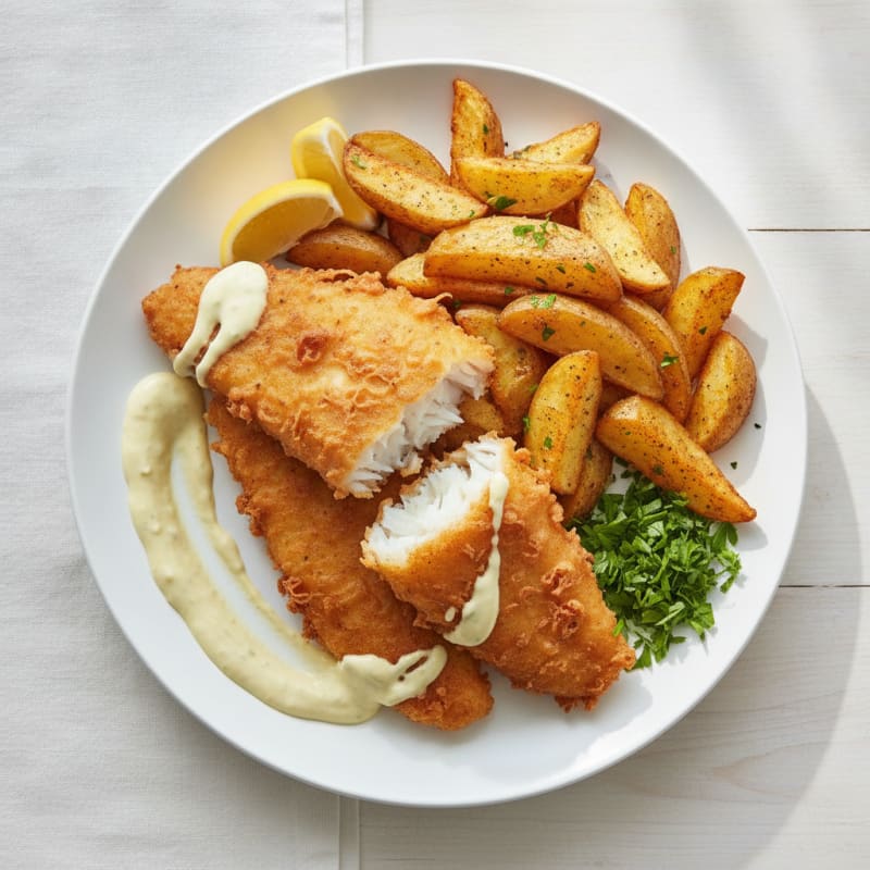 Beer-Battered Fish and Chips