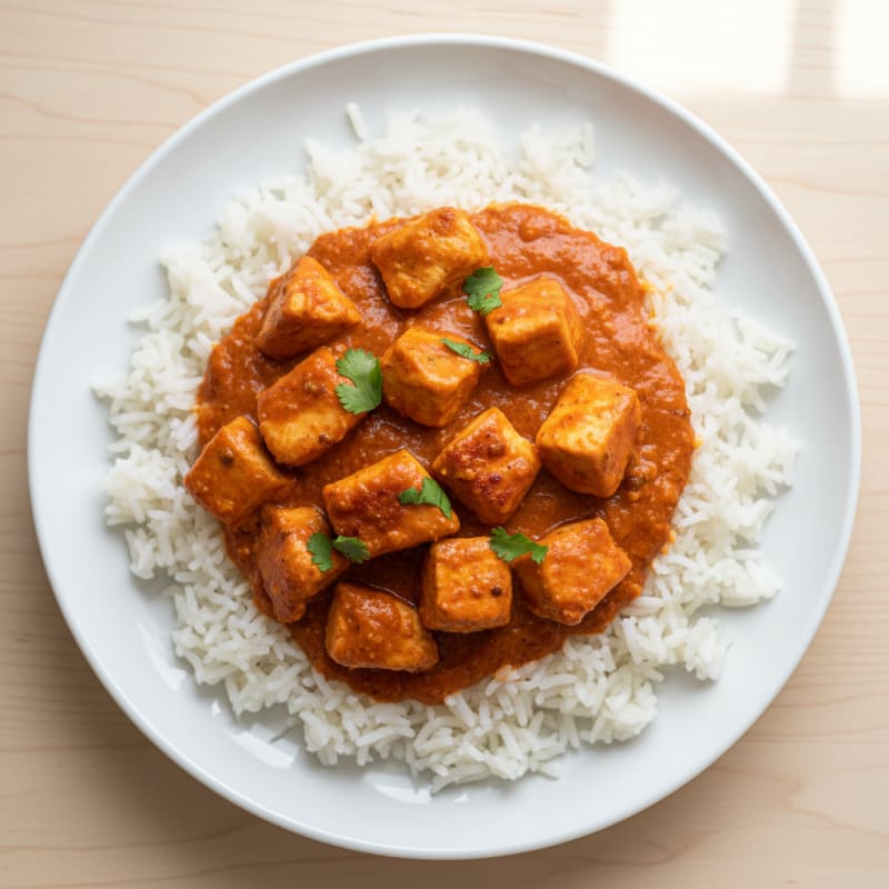 Creamy Tomato Butter Chicken with Basmati