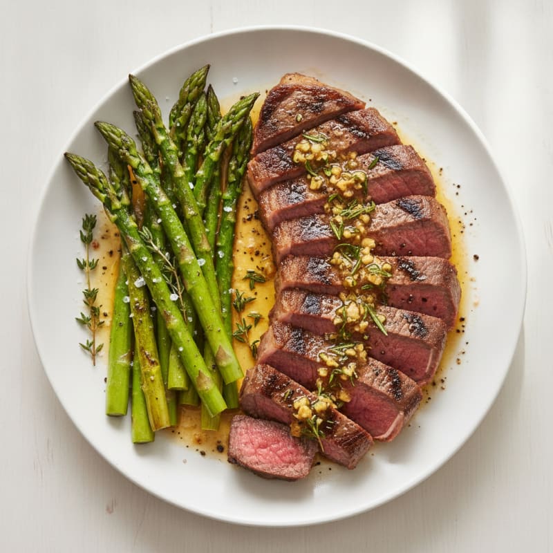 Pan-Seared Steak with Garlic Herb Butter
