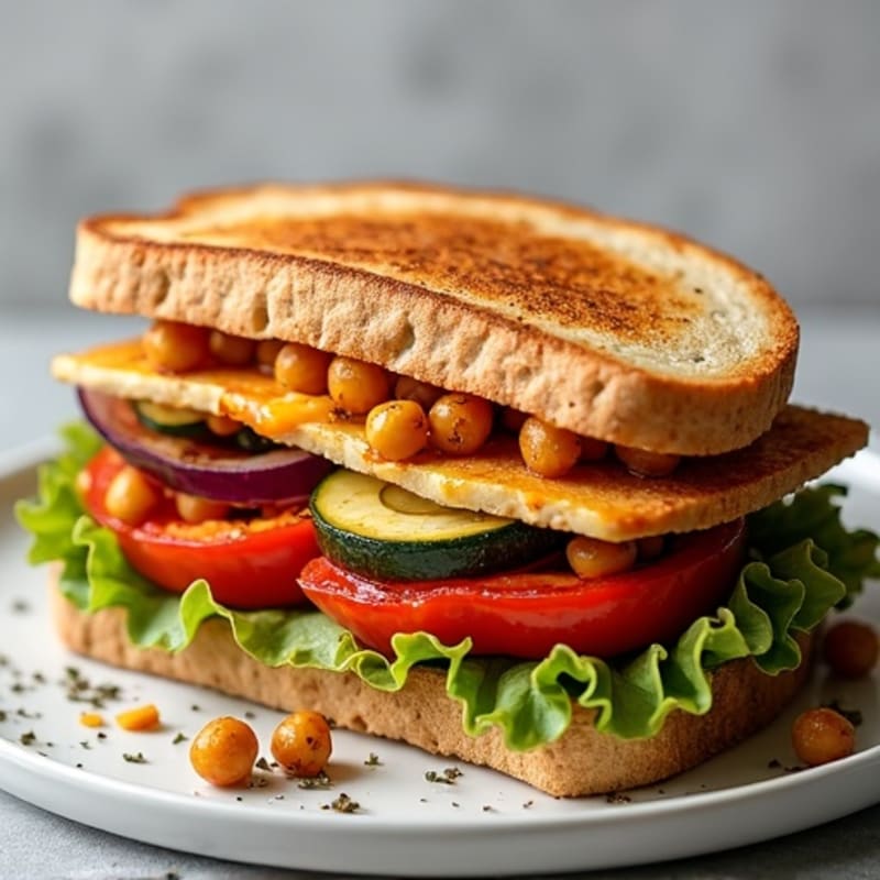Crispy Roasted Vegetable Panini