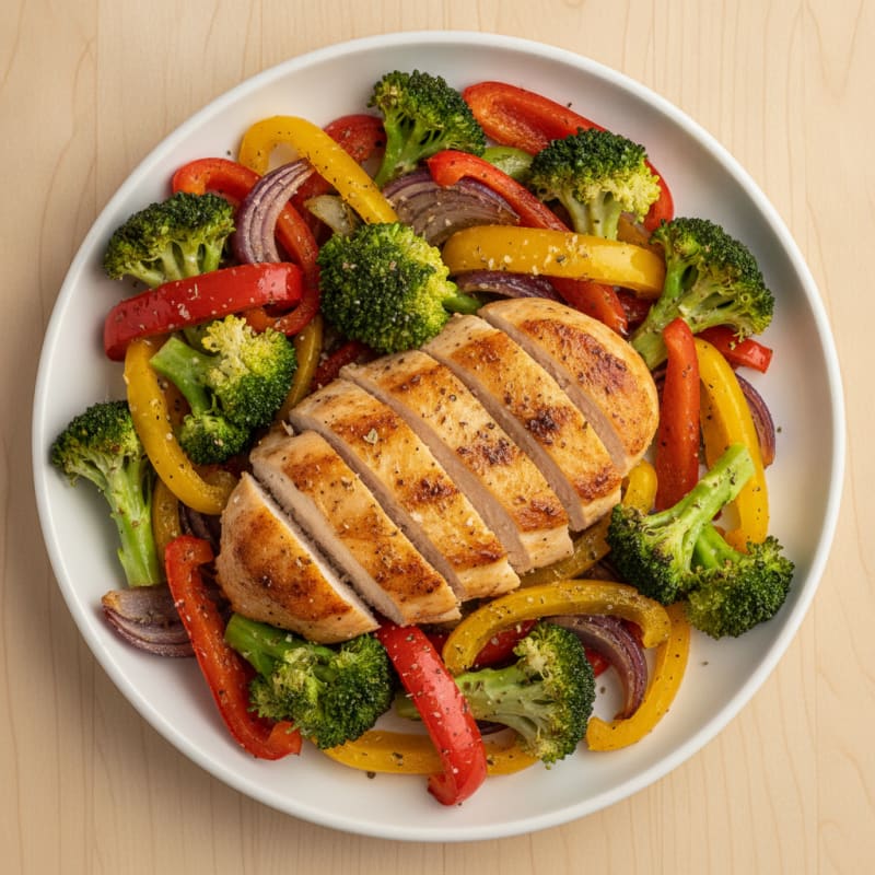 Chicken and Roasted Vegetable Medley