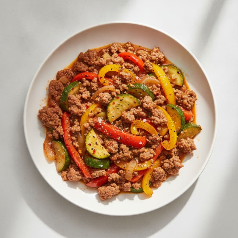 Ground Beef and Vegetable Skillet