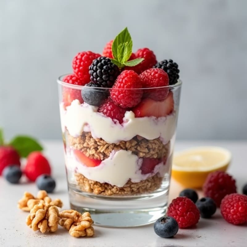 Cottage Cheese and Berry Protein Parfait