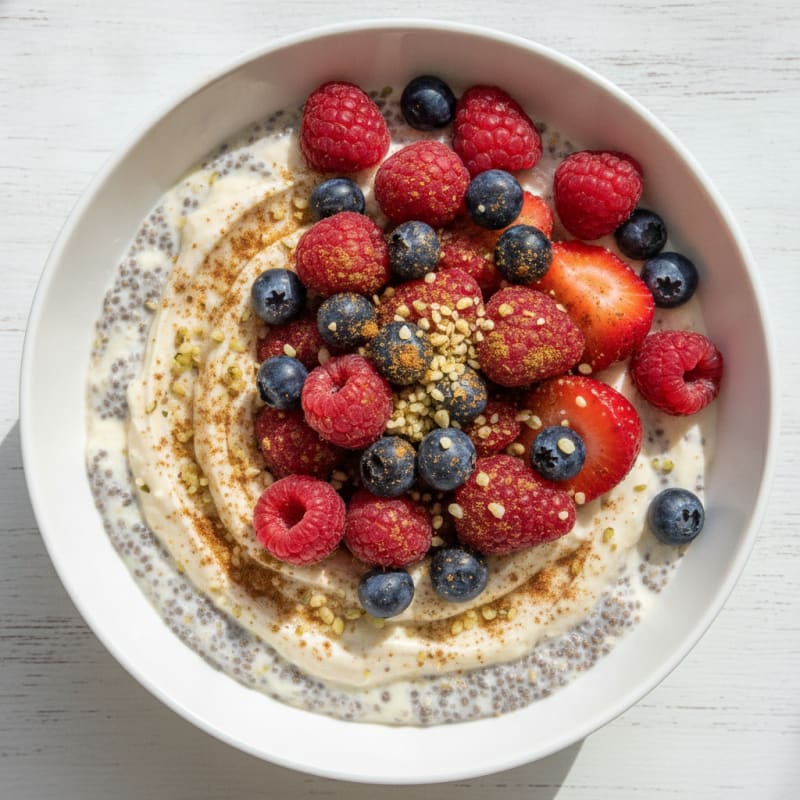 Chia Seed Pudding with Berries
